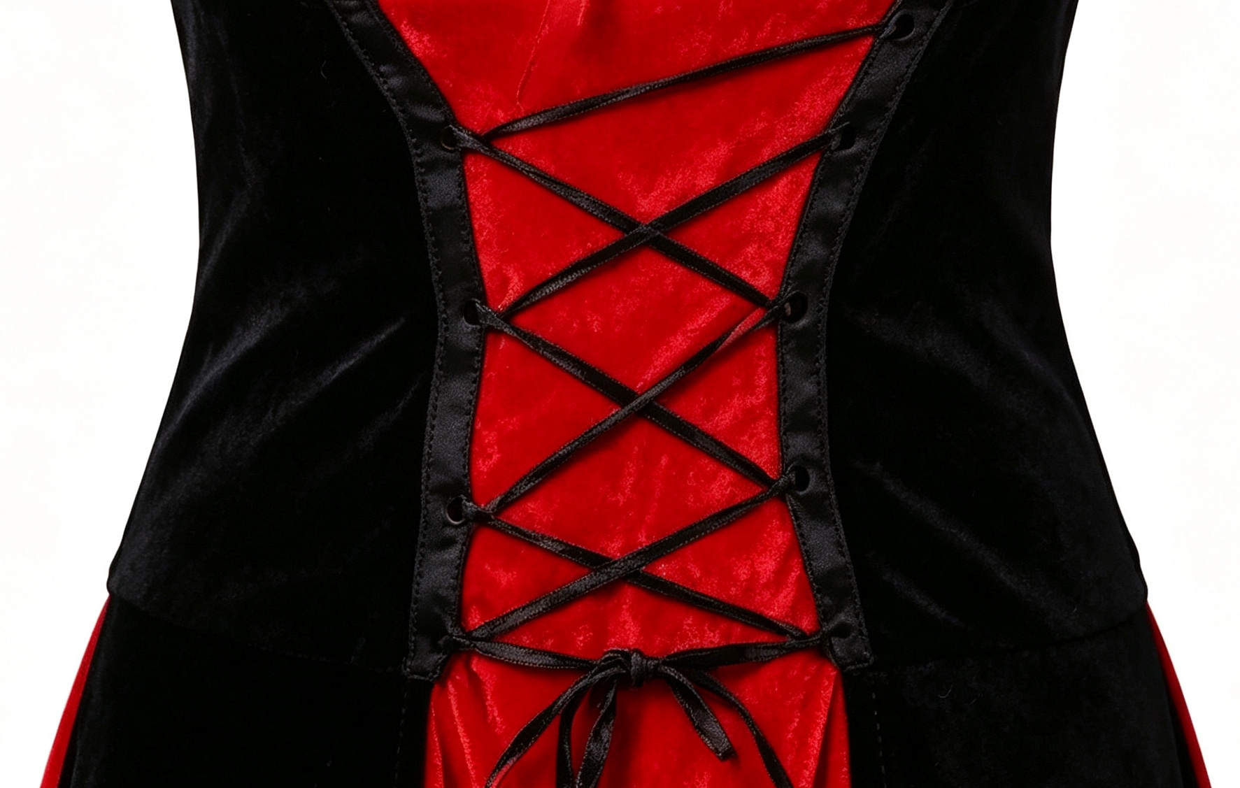 Women's Red Hooded Cape Maxi Dress Costume, Lace Up Waist Long Dress with Cloak, Fairytale Gothic Halloween Cosplay Outfit for Carnival Theme Party