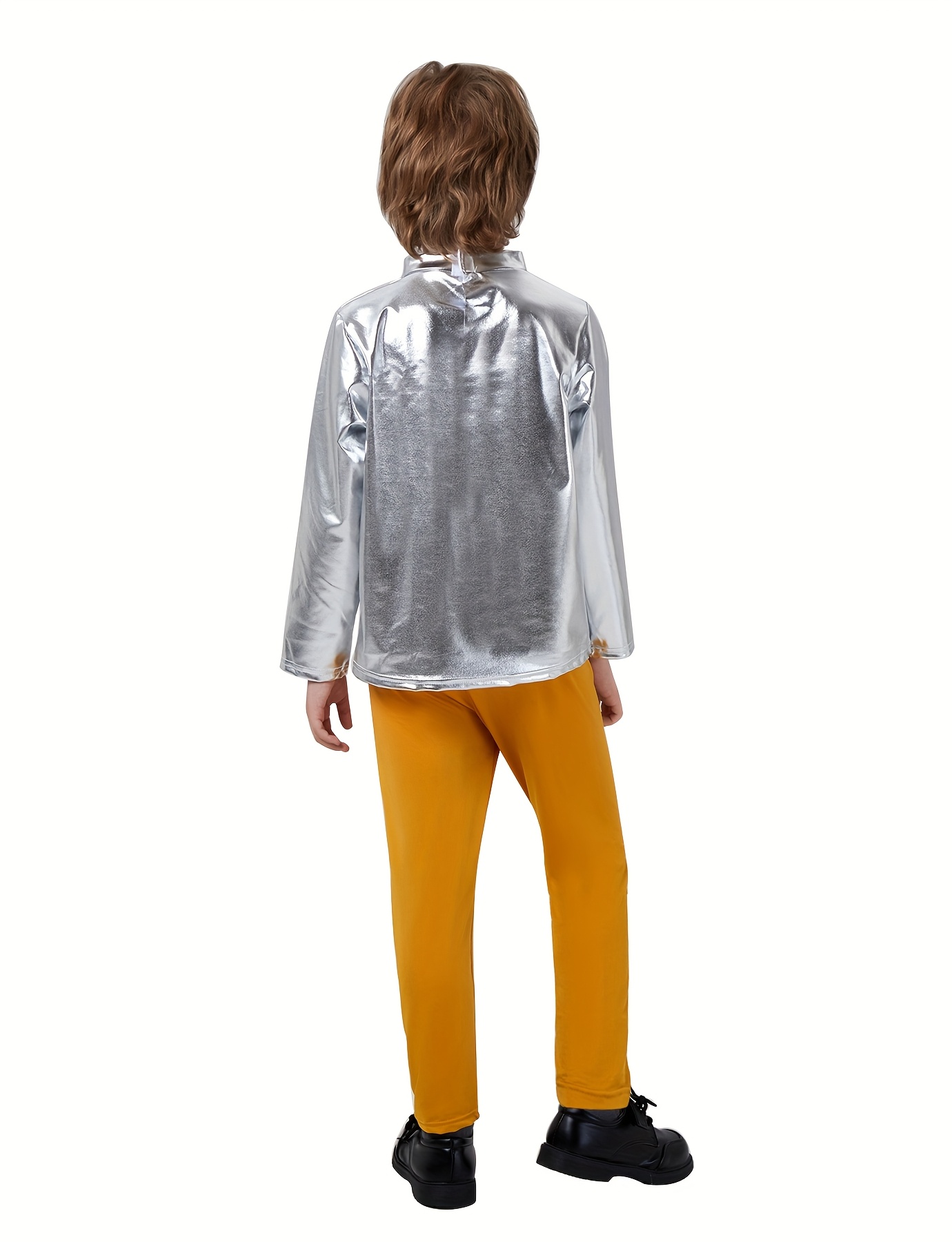 Halloween Sports Day Rocket Space Stage Spacesuit Astronaut Suit Rocket Cape Inner Layer Free Combination Suitable for Halloween Birthday Space-Themed Clothing
