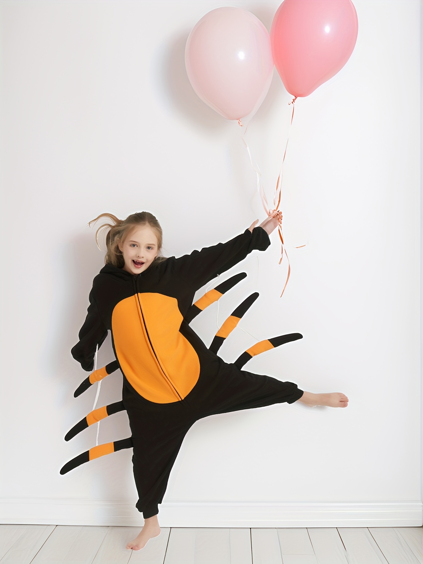 Spider Animal, Big Kids Onesies, Boys Animal One-Piece Pajamas, Thickened Cartoon Party Hooded Onesies, Girls Role, Halloween - Image 4