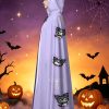 Sanrio 1pc Printed Cape Cloak | Pixel Art Kuromi with Purple Bow - Cartoon Halloween Hooded Cape, Party Costume and Daily Outerwear Cape, Suitable for Halloween Parties, Cosplay Themed Gatherings and Performances, Holiday Surprise Gift, Eye-Catching