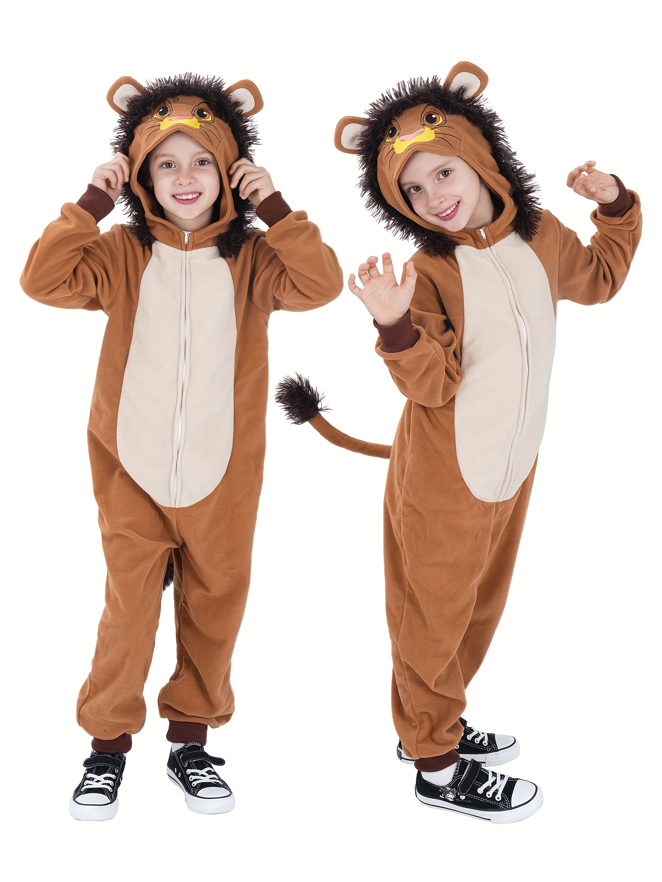 Children's Lion Bodysuit, Unisex Lion Animal for Halloween Themed Parties, Perfect for Outdoor - Image 3