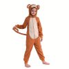 Cute Animal Costume for Boys And Girls, Soft And Comfortable Monkey Jumpsuit, Suitable for Theme Events, Party Dress Up