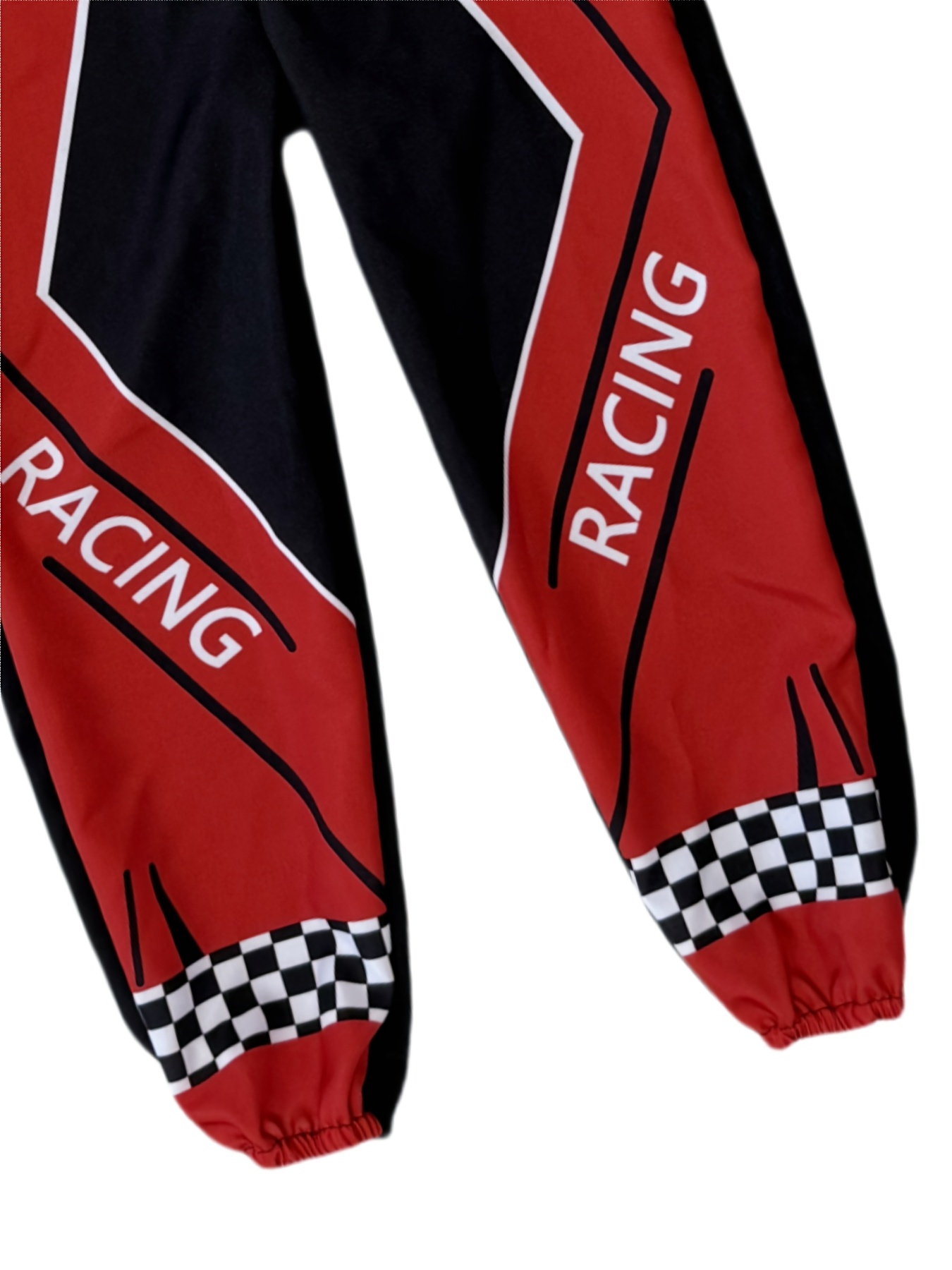 Handsome Boy Racing Suit, Set Includes Jumpsuit, Belt, and Hat, Suitable for Carnivals, Halloween, Stage Performances, Cosplay, Birthdays, and Various Parties