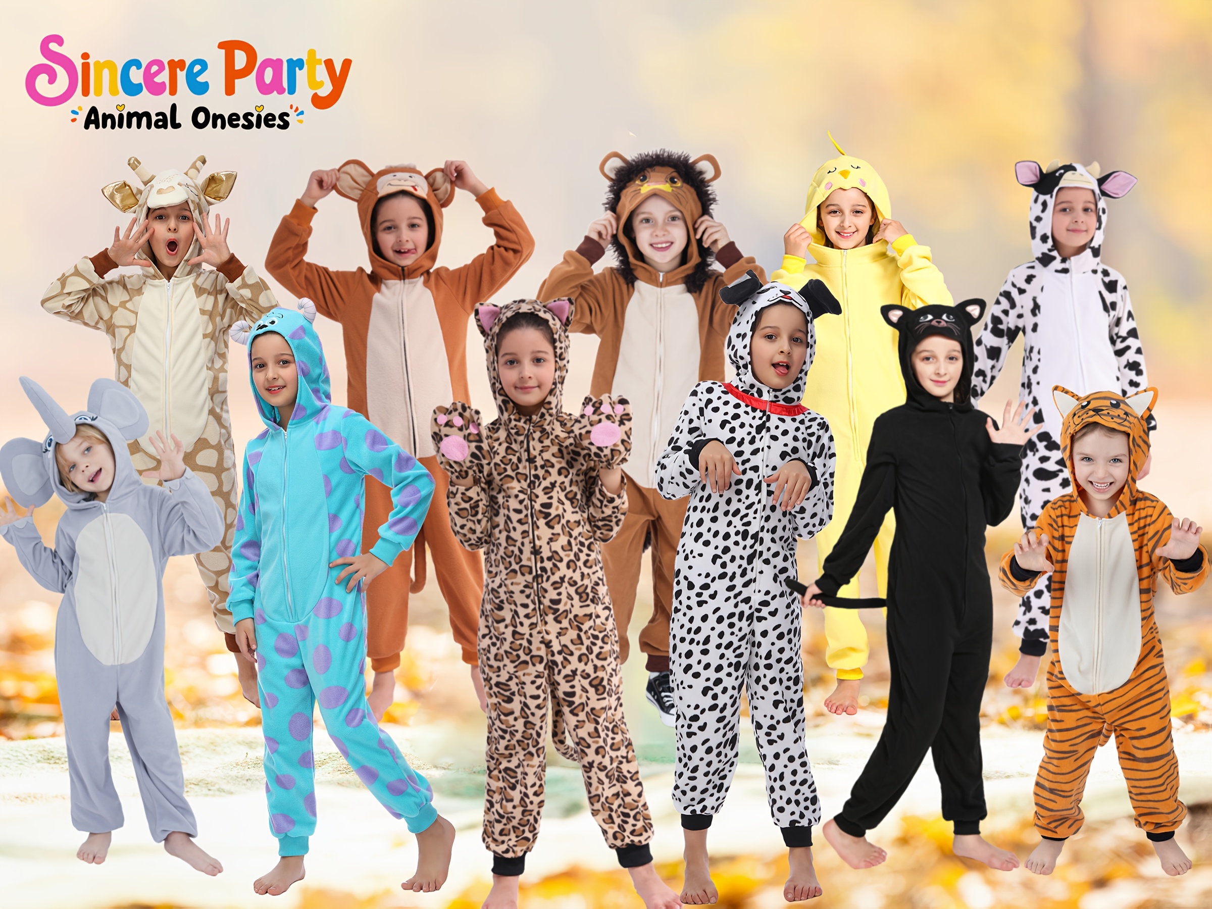 Children's Lion Bodysuit, Unisex Lion Animal for Halloween Themed Parties, Perfect for Outdoor