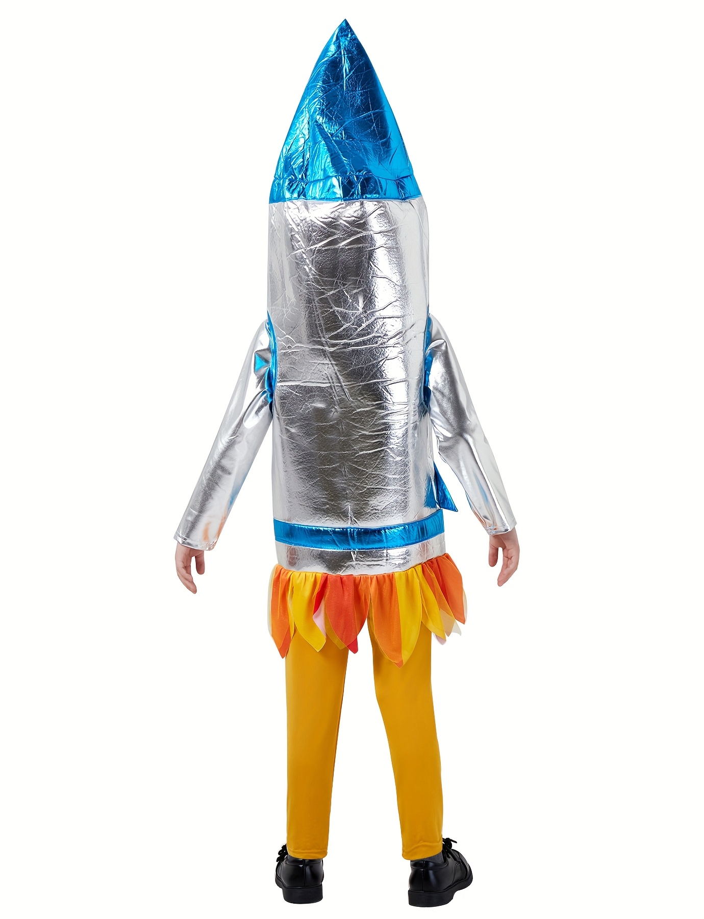 Halloween Sports Day Rocket Space Stage Spacesuit Astronaut Suit Rocket Cape Inner Layer Free Combination Suitable for Halloween Birthday Space-Themed Clothing