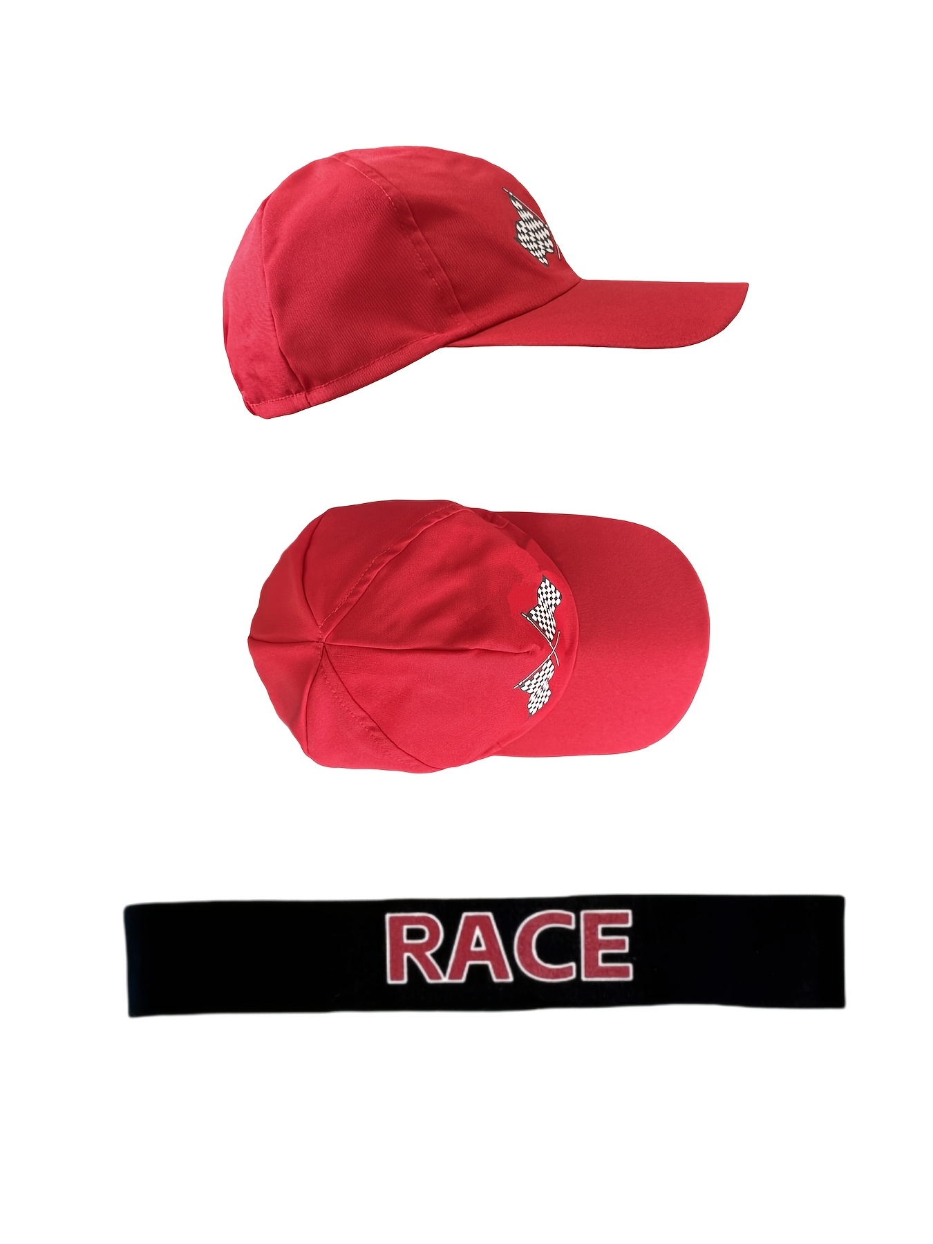 Handsome Boy Racing Suit, Set Includes Jumpsuit, Belt, and Hat, Suitable for Carnivals, Halloween, Stage Performances, Cosplay, Birthdays, and Various Parties
