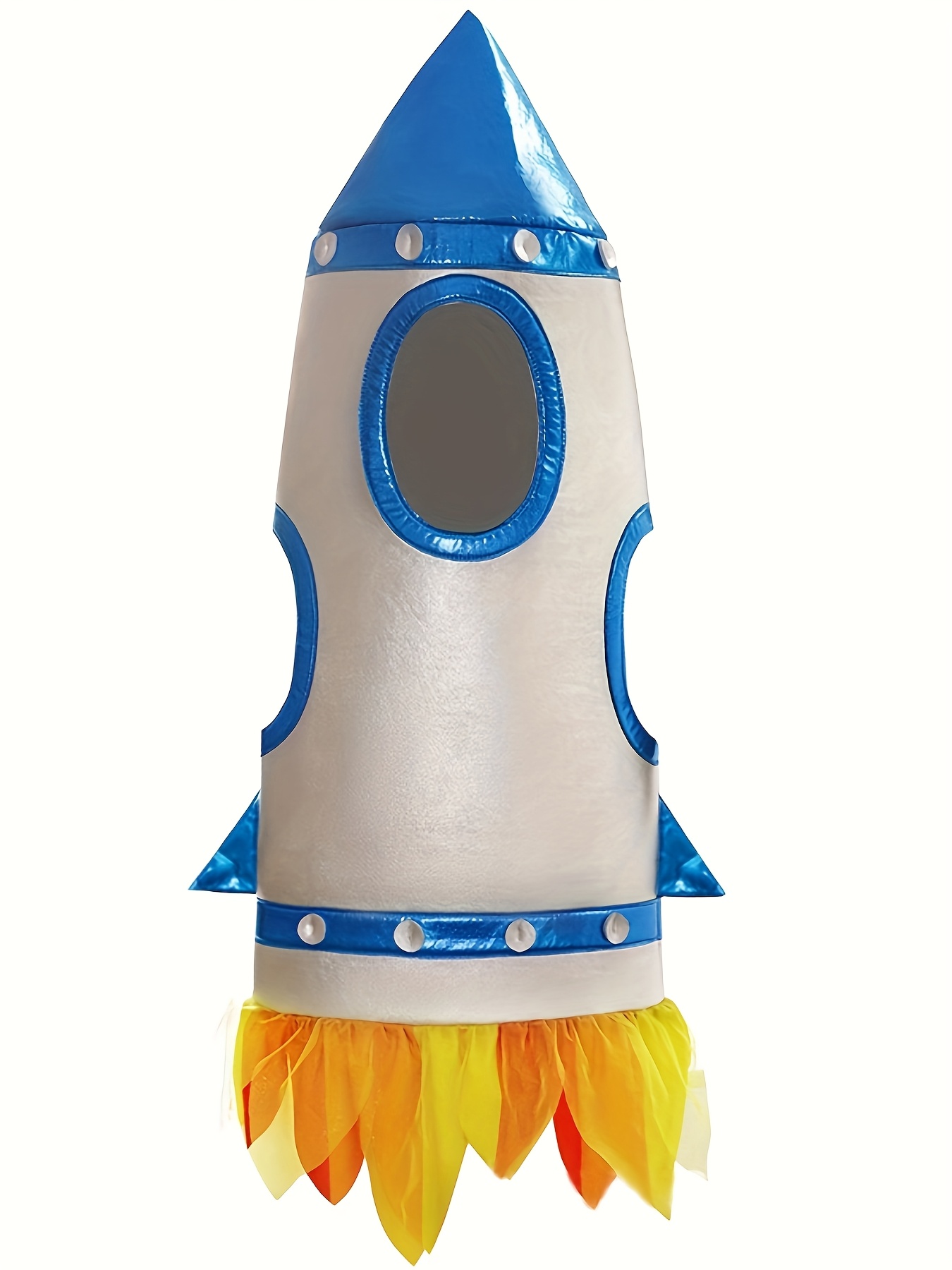 Halloween Sports Day Rocket Space Stage Spacesuit Astronaut Suit Rocket Cape Inner Layer Free Combination Suitable for Halloween Birthday Space-Themed Clothing - Image 4