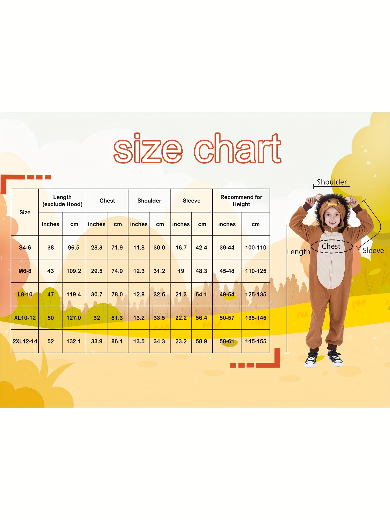 Children's Lion Bodysuit, Unisex Lion Animal for Halloween Themed Parties, Perfect for Outdoor