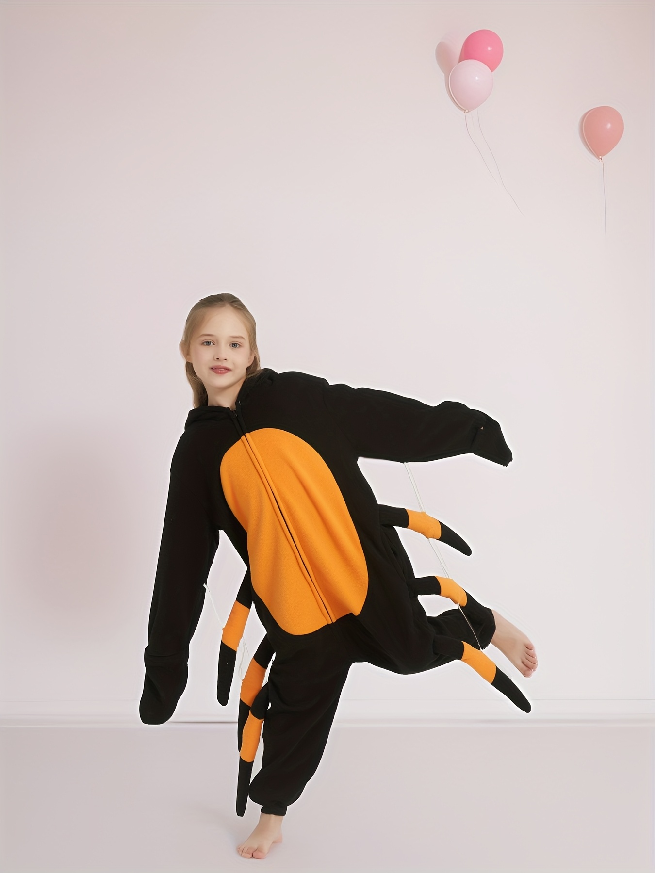 Spider Animal, Big Kids Onesies, Boys Animal One-Piece Pajamas, Thickened Cartoon Party Hooded Onesies, Girls Role, Halloween - Image 5