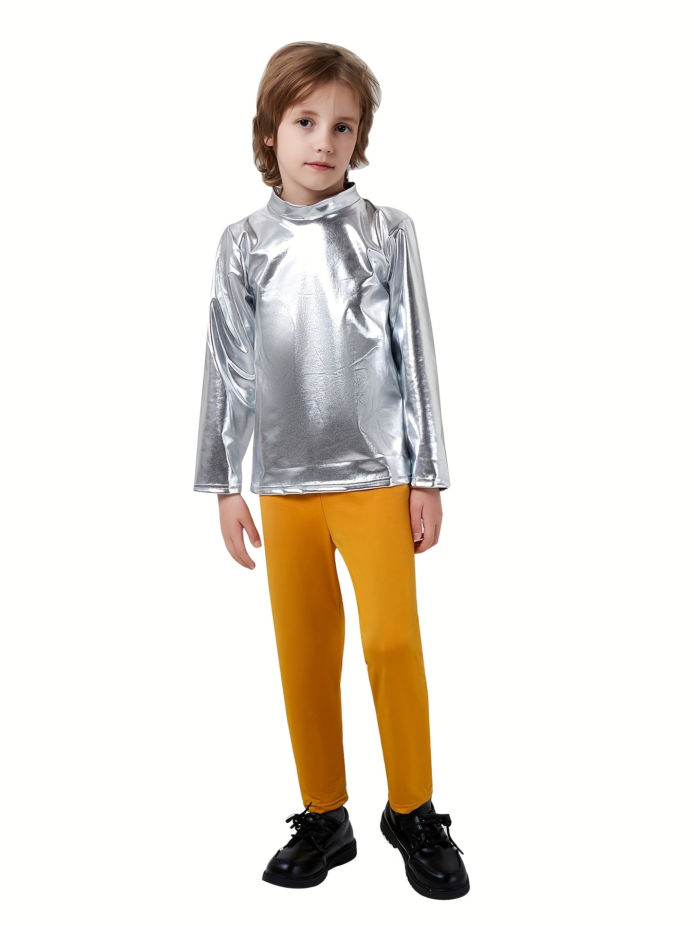 Halloween Sports Day Rocket Space Stage Spacesuit Astronaut Suit Rocket Cape Inner Layer Free Combination Suitable for Halloween Birthday Space-Themed Clothing - Image 3