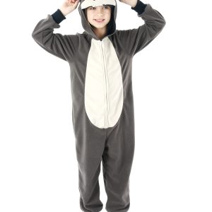 Kids Donkey Onesie - Soft Animal Jumpsuit with Hood & Zipper Closure, Long Sleeve Party Outfit for Boys & Girls, All-Season Comfort, Hand Wash Only, Comfortable Playwear, Playful Design, Durable Kids Wear, Festive Attire, Breathable Fabric, Kids' Partywear