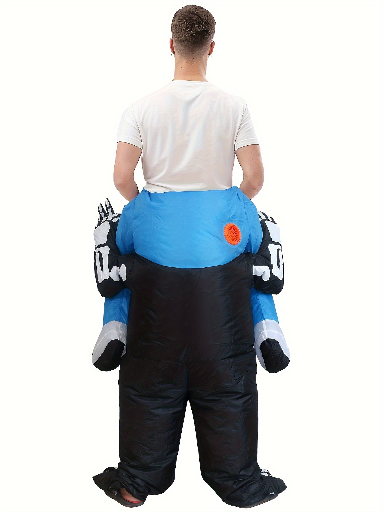 [Halloween] Fun Halloween Party Costume Inflatable Outfit, Suitable for Adults, Grim Reaper Skeleton Costume