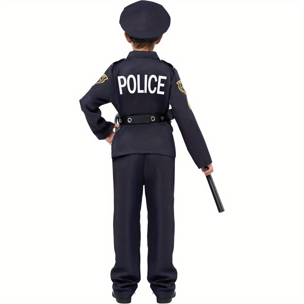 Halloween Police Costume For Kids, Police Officer Costume For Boys, RolePlay Themed Party